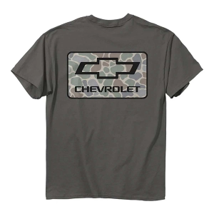 Men's Jedco Chevrolet Camo Logo T-Shirt XLarge Charcoal