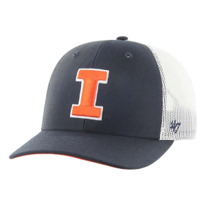 Illinois Fighting Illini 47 Brand Trucker Adjustable Hat One Size Navy