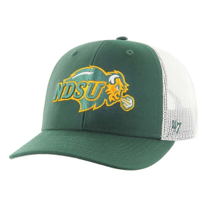 North Dakota State Bison 47 Brand Trucker Adjustable Hat One Size Dark Green