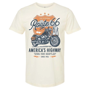 Men's Brew City Route 66 Legendary T-Shirt XLarge Natural