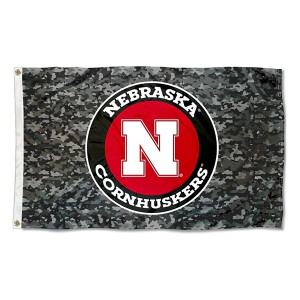 Sewing Concepts Nebraska Cornhuskers Camo Flag