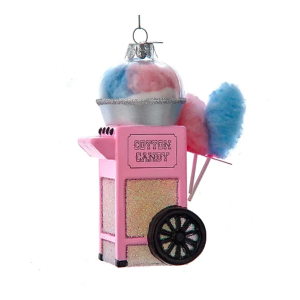 Kurt S. Adler Glass Cotton Candy Cart Ornament