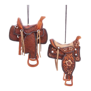 Kurt S. Adler Western Saddle Ornament (Styles May Vary)