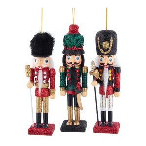 Kurt S. Adler 6" Hollywood Nutcrackers Traditional Nutcracker Ornament (Styles May Vary)