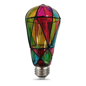 Feit Electric ST19 E26 LED Multi-Colored 25 Watt Bulb