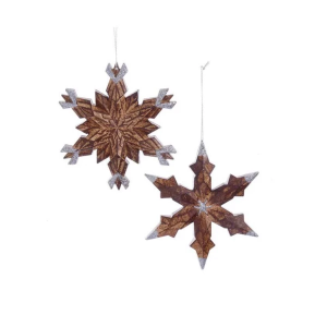 Kurt S. Adler Brown Snowflake Ornament (Styles May Vary)