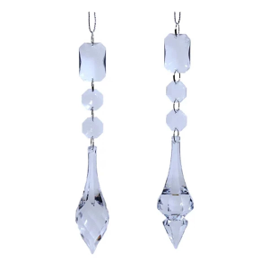 Kurt S. Adler Acrylic Clear Crystal Dangle Ornament (Styles May Vary)