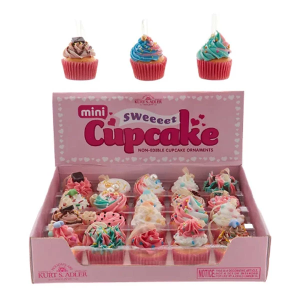 Kurt S. Adler 2" Miniature Foam Cupcake Ornament (Styles May Vary)