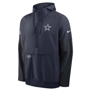 Dallas Cowboys Nike 2025 Sideline Anorak Mid Athletic Jacket 2XLarge Navy