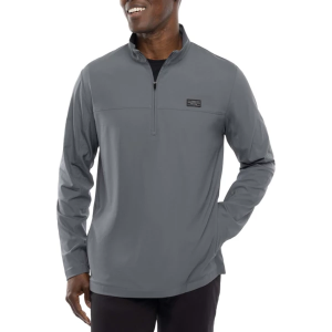 Men's TravisMathew WANDERLUST Long Sleeve 1/4 Zip Large Quiet Shade