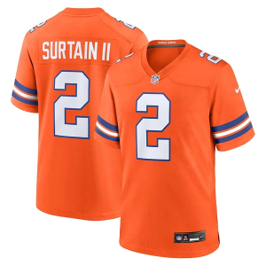 Denver Broncos Patrick Surtain II #2 Nike Alternate Game Jersey 3XLarge Orange