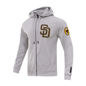 San Diego Padres Pro Standard Classic Chenille Full Zip XLarge Grey