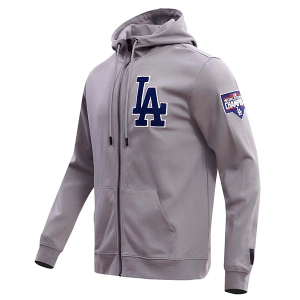 Los Angeles Dodgers Pro Standard Classic Chenille Full Zip 2XLarge Grey