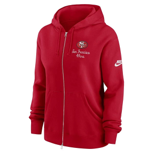 Women's San Francisco 49ers Nike Rewind Phoenix Full Zip Medium Red