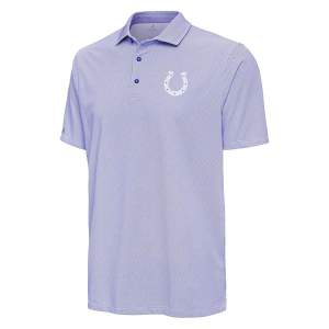 Indianapolis Colts Antigua Pave Polo 2XLarge Dark Royal/White
