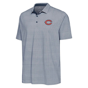 Chicago Bears Antigua Intersect Polo 2XLarge Heather Navy