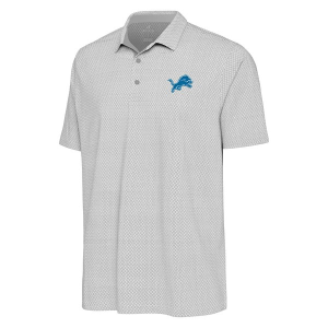 Detroit Lions Antigua Intersect Polo 2XLarge White/Skyscraper