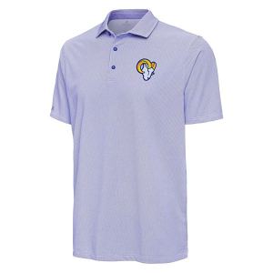 Los Angeles Rams Antigua Pave Polo Medium Dark Royal/White