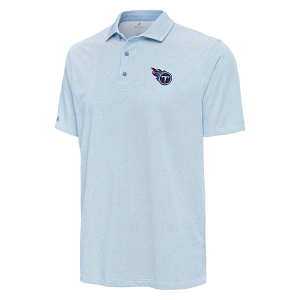 Tennessee Titans Antigua Pave Polo XLarge Columbia Blue/White