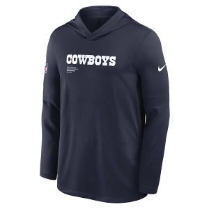 Dallas Cowboys Nike 2025 Sideline Lightweight Crewneck 2XLarge Navy