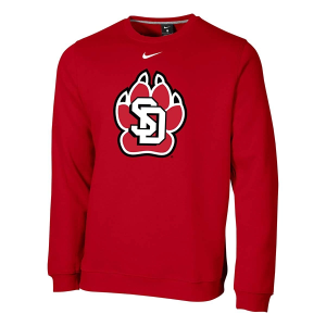 South Dakota Coyotes Nike Crew 2XLarge Red