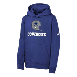 Kids' Dallas Cowboys Nike Rewind Hoodie Medium Royal