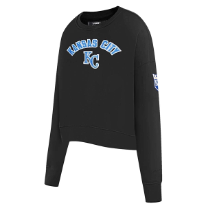 Women's Kansas City Royals Pro Standard Classic Fleece Crew 2XLarge Black