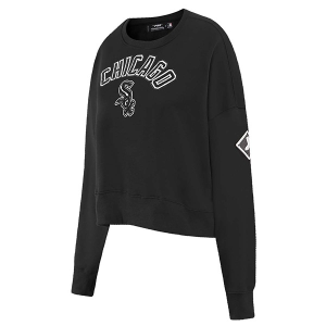 Women's Chicago White Sox Pro Standard Classic Fleece Crew Small Black