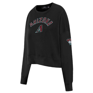 Women's Arizona Diamondbacks Pro Standard Classic Fleece Crew Large Black