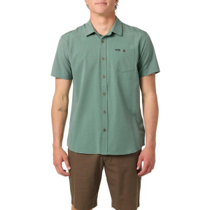Men's O'Neill Light Check Hybrid Standard Button Up Shirt XLarge Cilantro