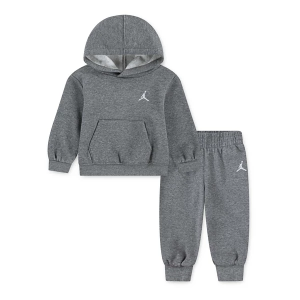 Jordan Brooklyn Fleece Pullover Set Baby 18 mo. Carbon Heather