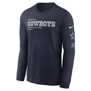 Dallas Cowboys Nike Legend Wordmark T-Shirt Large Navy