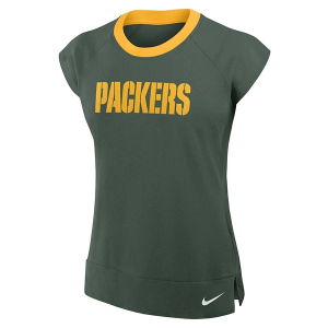 Women's Green Bay Packers Nike Midsleeve T-Shirt Medium Fir
