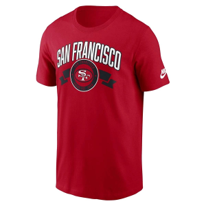 San Francisco 49ers Nike Rewind 2 Hit T-Shirt Small Red