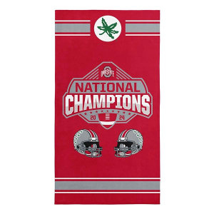 TheNorthwest Ohio State Buckeyes 2024 National Champions Parallel beach-towels