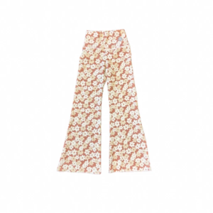 Girls' Yogababy Thick Waist Band Flare Leggings Toddler 2T Nude Floral