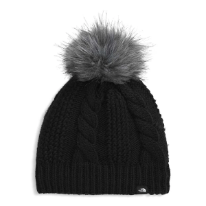 Girls' The North Face Lined Oh Mega Fur Pom Beanie One Size Black