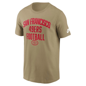 San Francisco 49ers Nike Rewind Essential T-Shirt Medium Tan