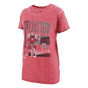 Texas Tech Red Raiders Pressbox Women's Stephan Boyfriend T-Shirt Large Red