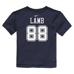 Toddler Dallas Cowboys Nike CeeDee Lamb #88 Name & Number T-Shirt 4T Navy