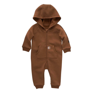 Boys' Carhartt Front Zip Fleece Coverall Coverall Baby 9 mo. Brown