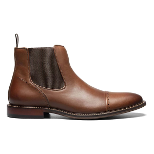 Men's Stacy Adams Maury Cap Toe Chelsea Boots Dress 15 Chocolate