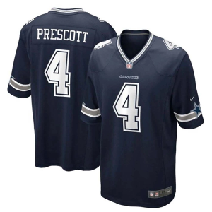 Dallas Cowboys Dak Prescott #4 Nike Game Jersey 3XLarge Navy