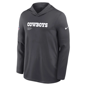 Dallas Cowboys Nike 2025 Sideline Lightweight Crewneck 2XLarge Anthracite