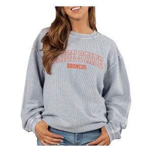 Boise State Broncos Chicka-D Women's Crew Medium Denim