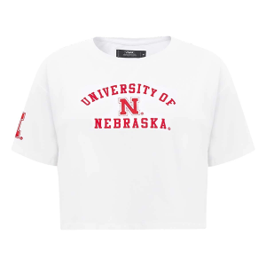 Nebraska Cornhuskers Pro Standard Women's Classic Boxy T-Shirt Large White
