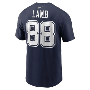 Dallas Cowboys Nike CeeDee Lamb #88 2023 Name & Number T-Shirt 3XLarge Navy