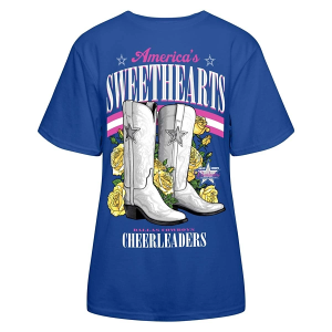 Women's Dallas Cowboys Fanatics Cheerleaders Sweetheart T-Shirt Medium Royal