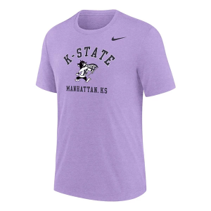 Kansas State Wildcats Nike Willie Flag T-Shirt Large Lavender