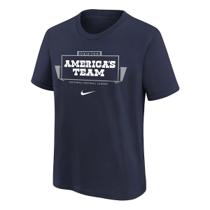 Kids' Dallas Cowboys Nike Local Essential T-Shirt Small Navy
